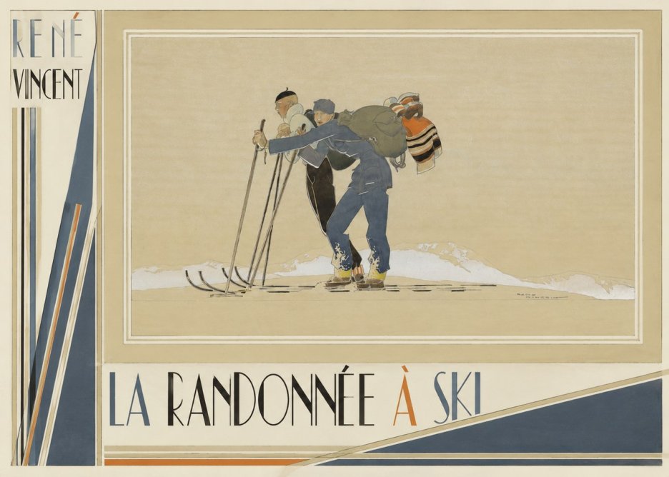 René Vincent La Randonnée À Ski No3 - Juliste
