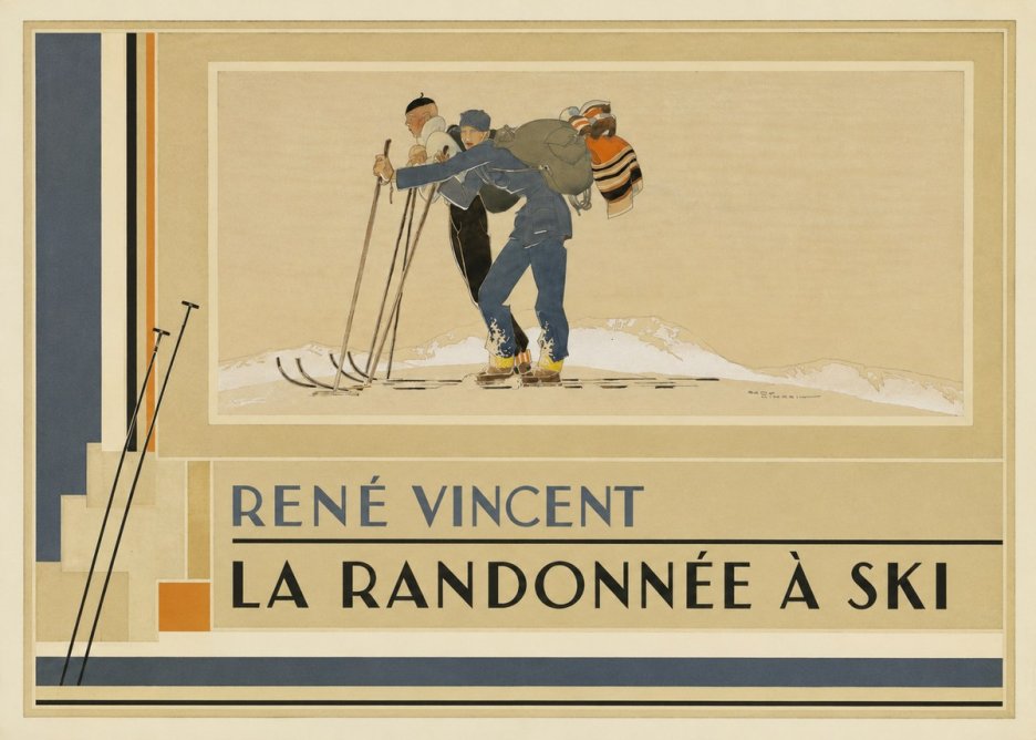 René Vincent La Randonnée À Ski No4 - Juliste