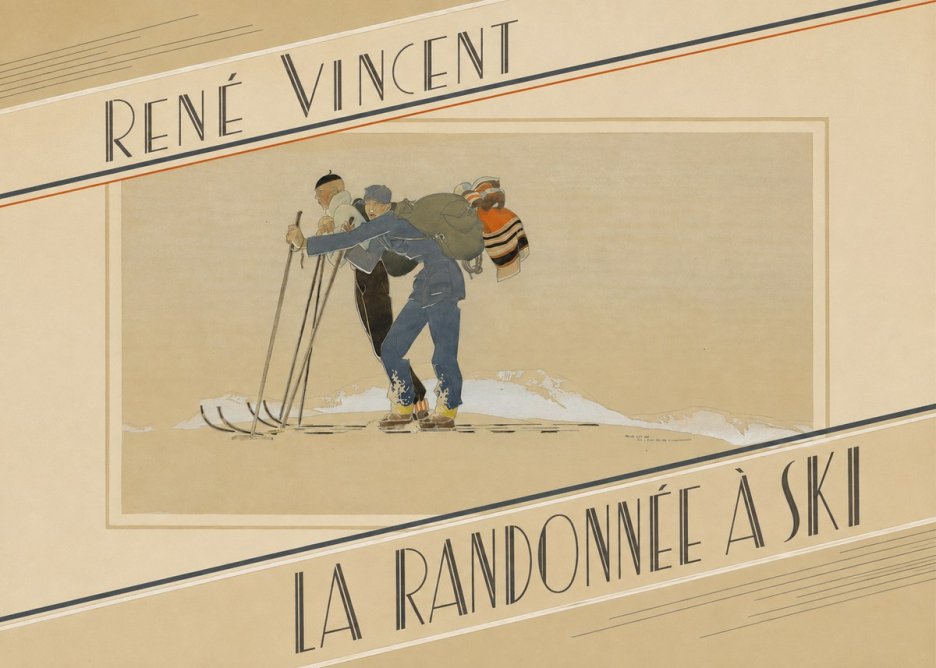 René Vincent La Randonnée À Ski No5 - Juliste