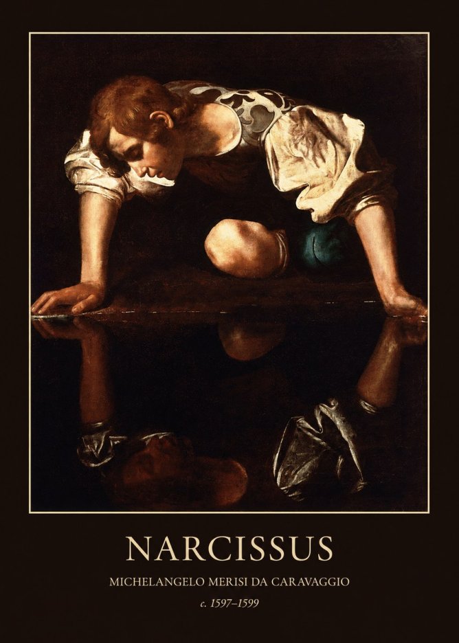 Michelangelo Merisi da Caravaggio Narcissus I No3 - Juliste