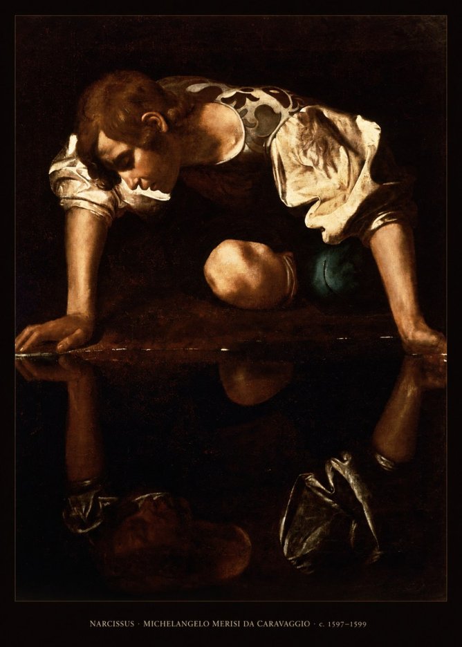Michelangelo Merisi da Caravaggio Narcissus I No6 - Juliste
