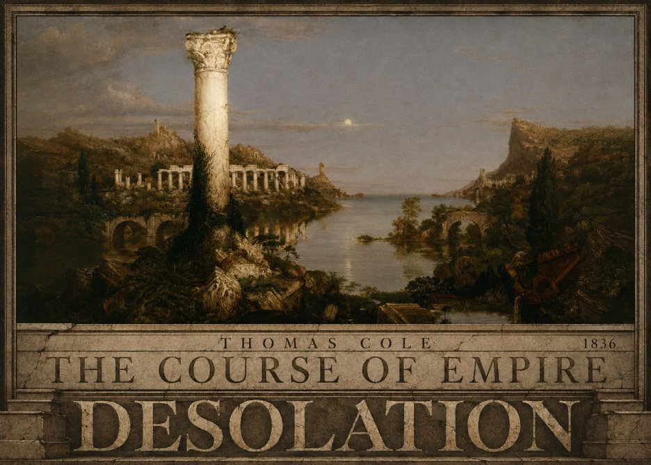 Thomas Cole The Course of Empire: Desolation No4 - Juliste
