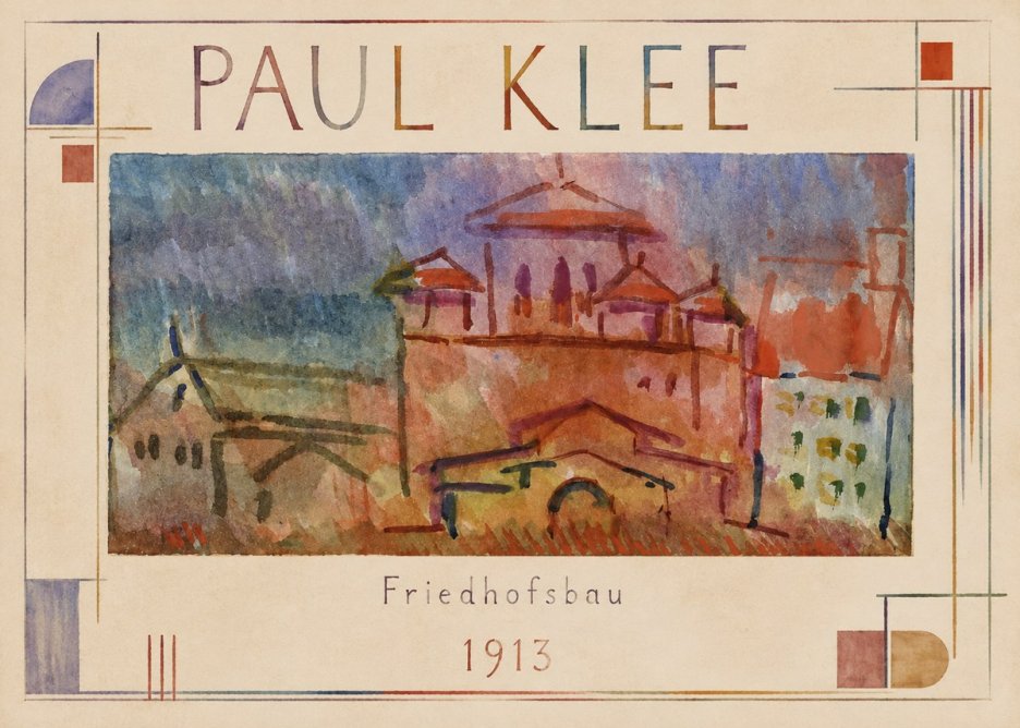 Paul Klee Friedhofsbau No1 - Juliste