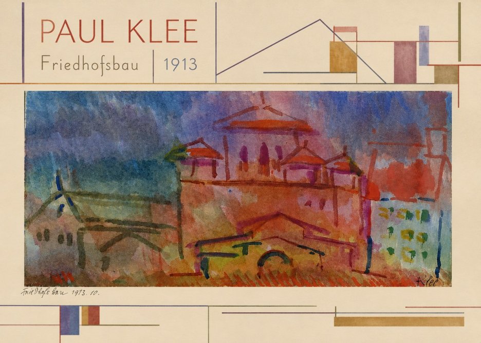 Paul Klee Friedhofsbau No4 - Juliste