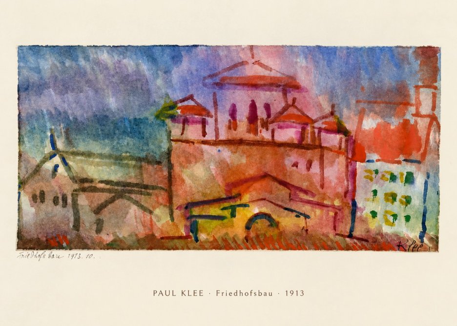Paul Klee Friedhofsbau No6 - Juliste