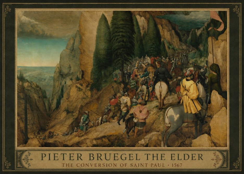 Pieter Bruegel The Conversion of Saint Paul I No1 - Juliste