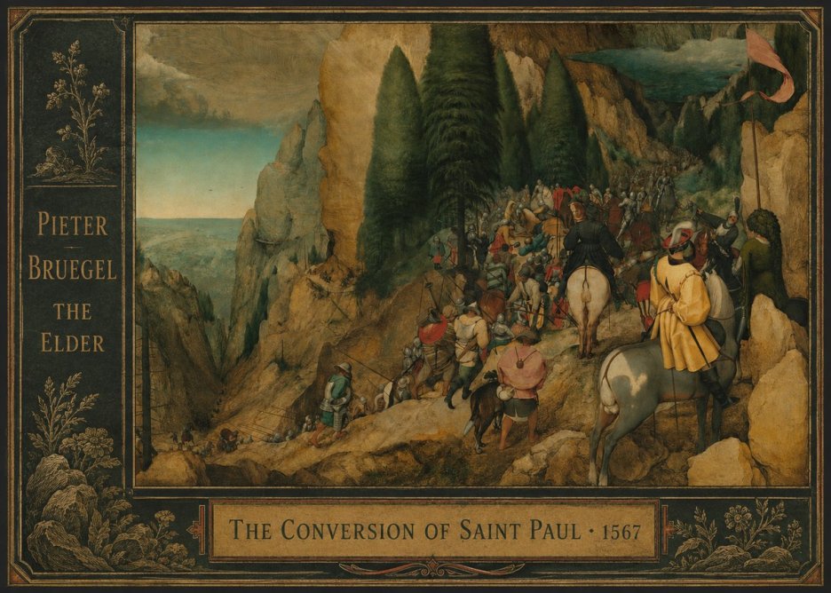 Pieter Bruegel The Conversion of Saint Paul I No2 - Juliste