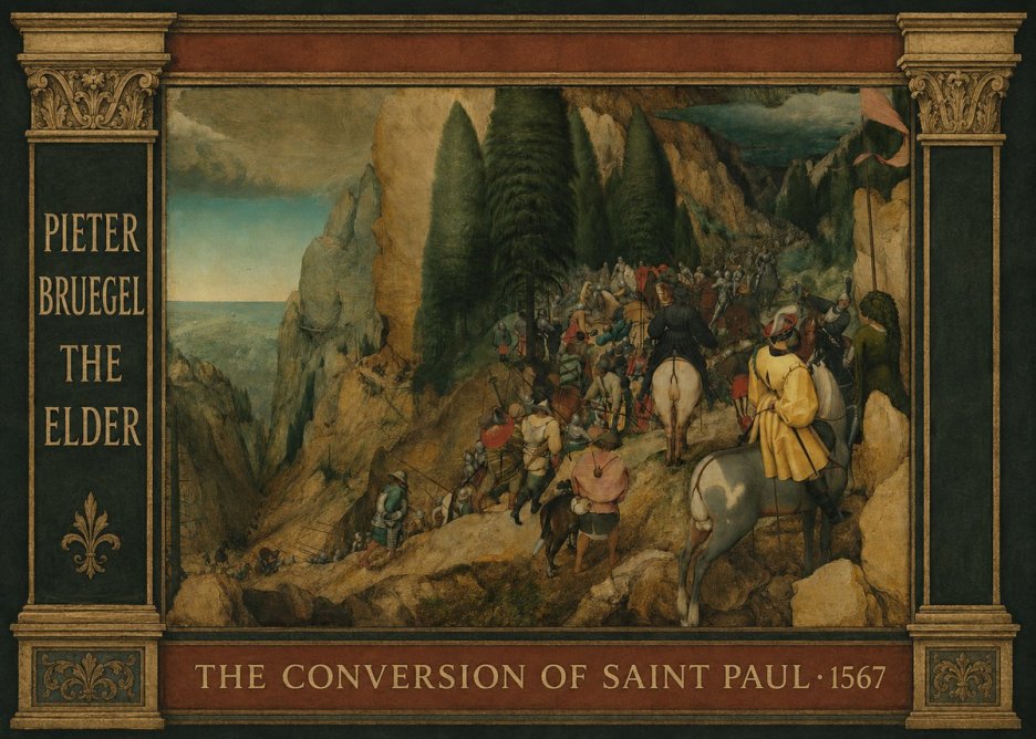 Pieter Bruegel The Conversion of Saint Paul I No4 - Juliste