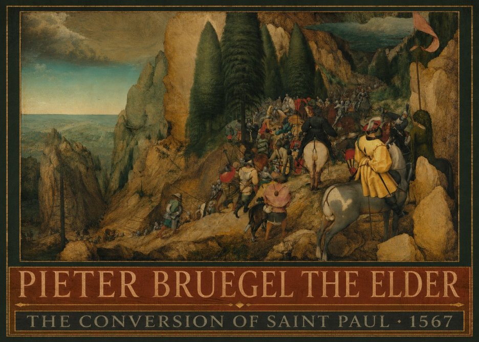 Pieter Bruegel The Conversion of Saint Paul I No5 - Juliste