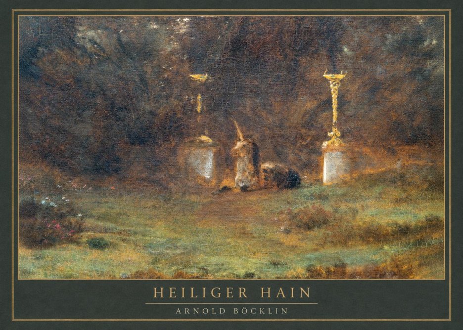 Arnold Böcklin Heiliger Hain No1 - Juliste