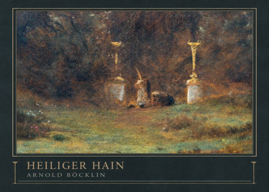 Arnold Böcklin Heiliger Hain No3 - Juliste