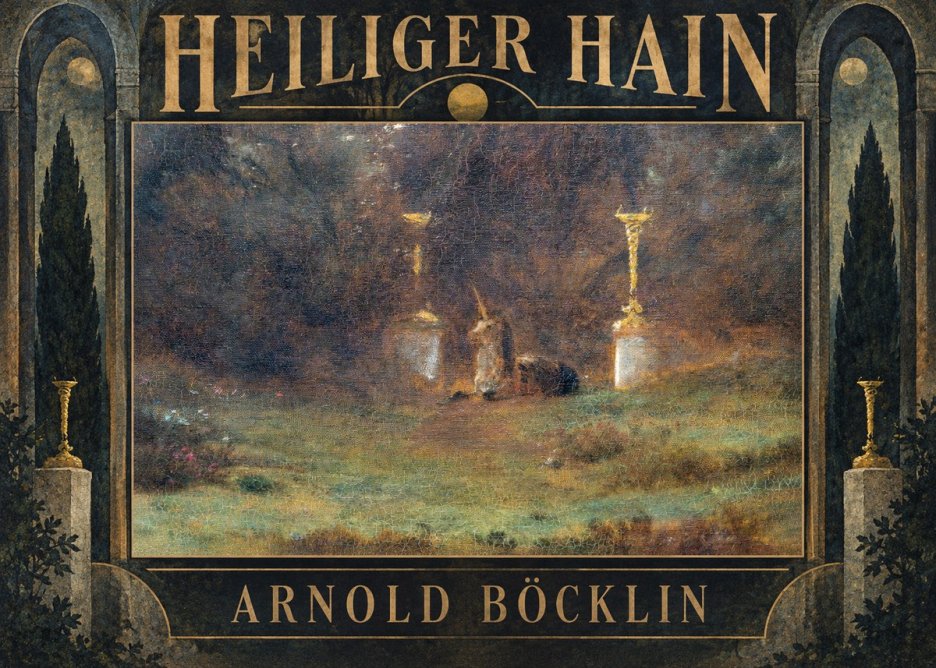 Arnold Böcklin Heiliger Hain No5 - Juliste