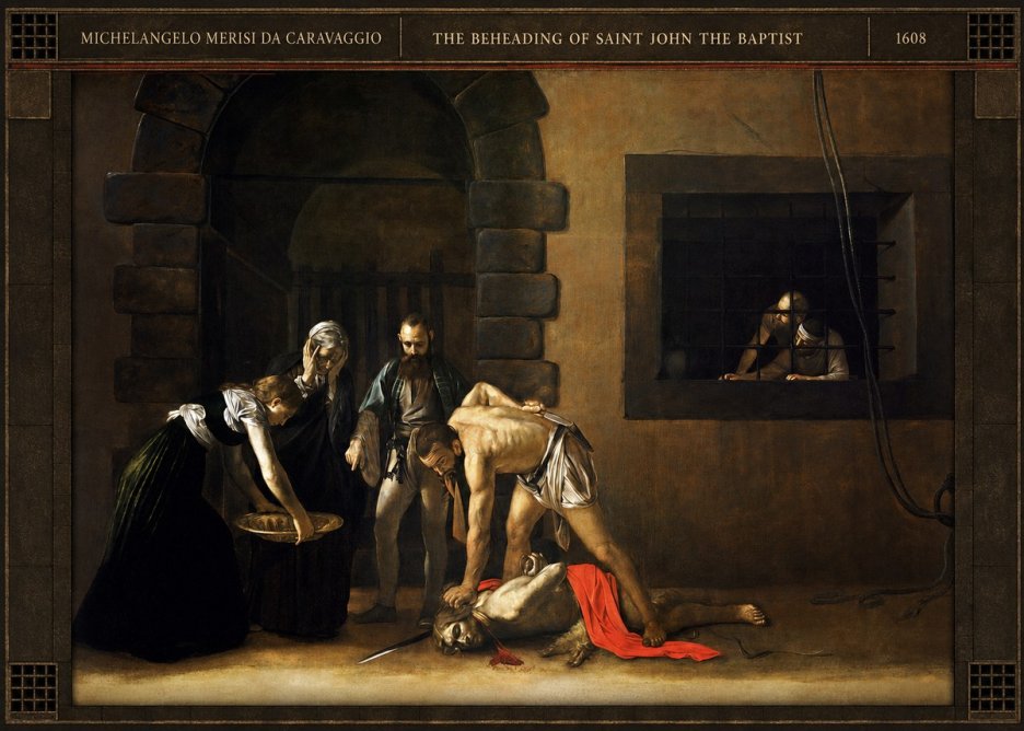 Michelangelo Merisi da Caravaggio The Beheading of Saint John the Baptist No5 - Juliste
