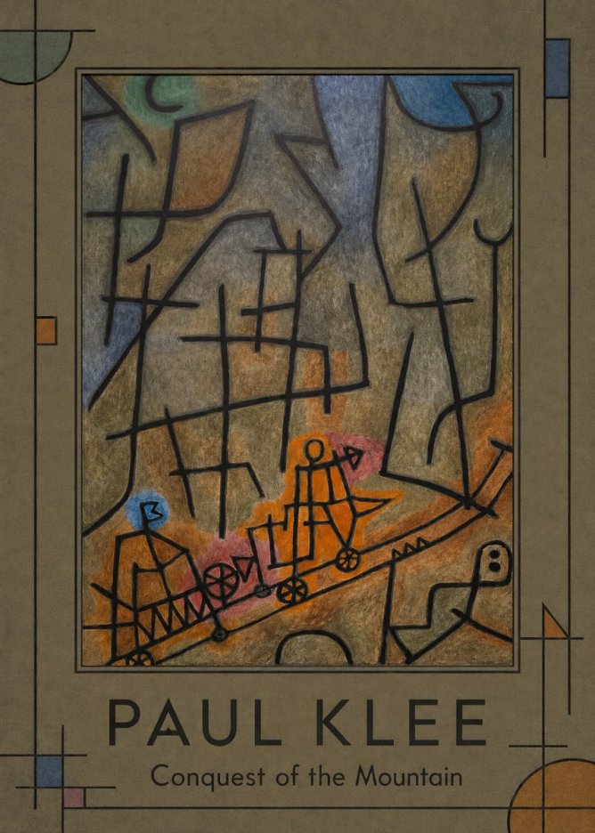 Paul Klee Conquest of the Mountain I No1 - Juliste