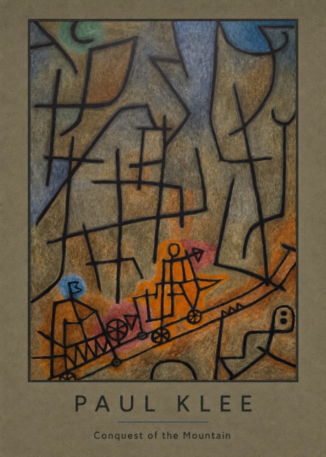 Paul Klee Conquest of the Mountain I No3 - Juliste