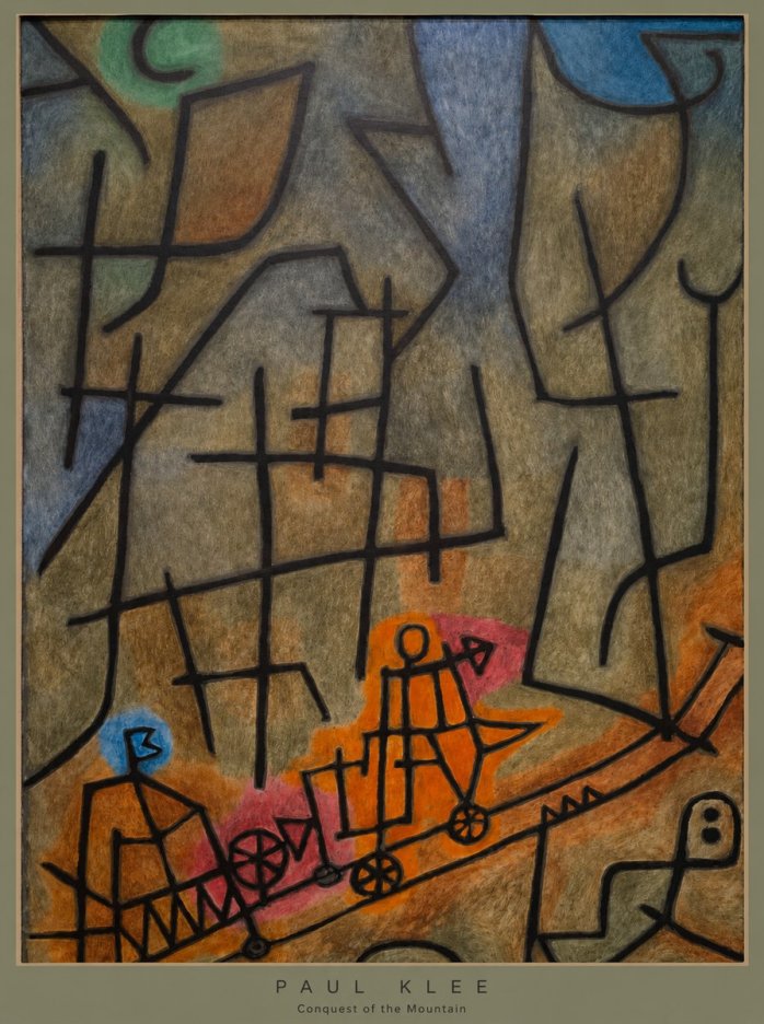 Paul Klee Conquest of the Mountain I No6 - Juliste