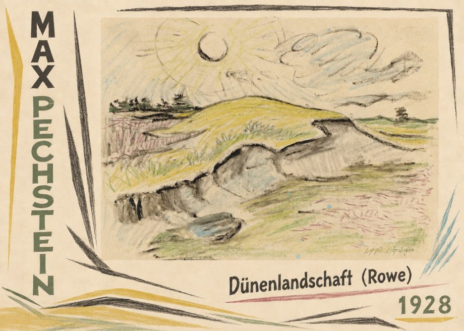 Max Pechstein Dünenlandschaft (Rowe) No2 - Juliste