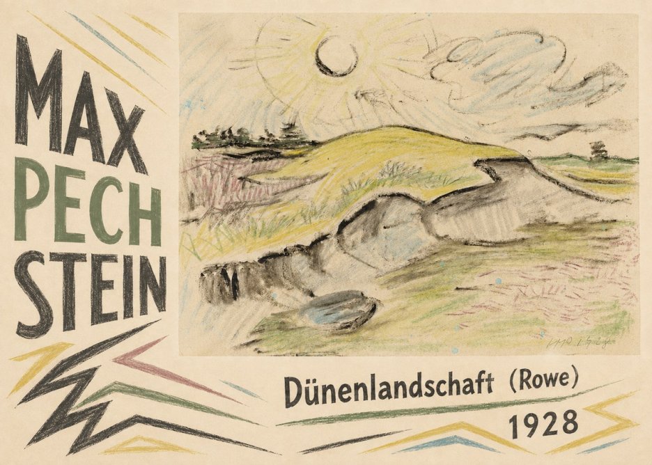 Max Pechstein Dünenlandschaft (Rowe) No4 - Juliste