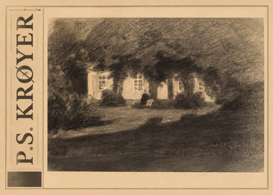 P.S. Krøyer Fra Krøyers Hus Og Have I Skagen No3 - Juliste