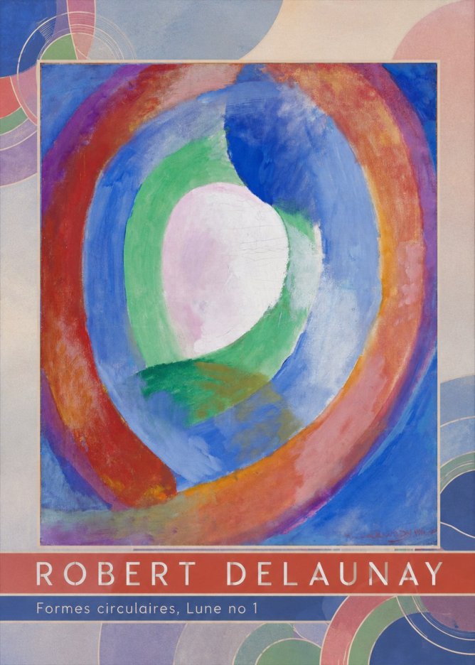Robert Delaunay Formes Circulaires, Lune No 1 No6 - Juliste