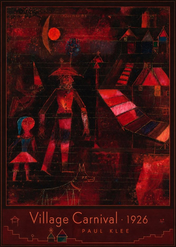 Paul Klee Village Carnival No3 - Juliste