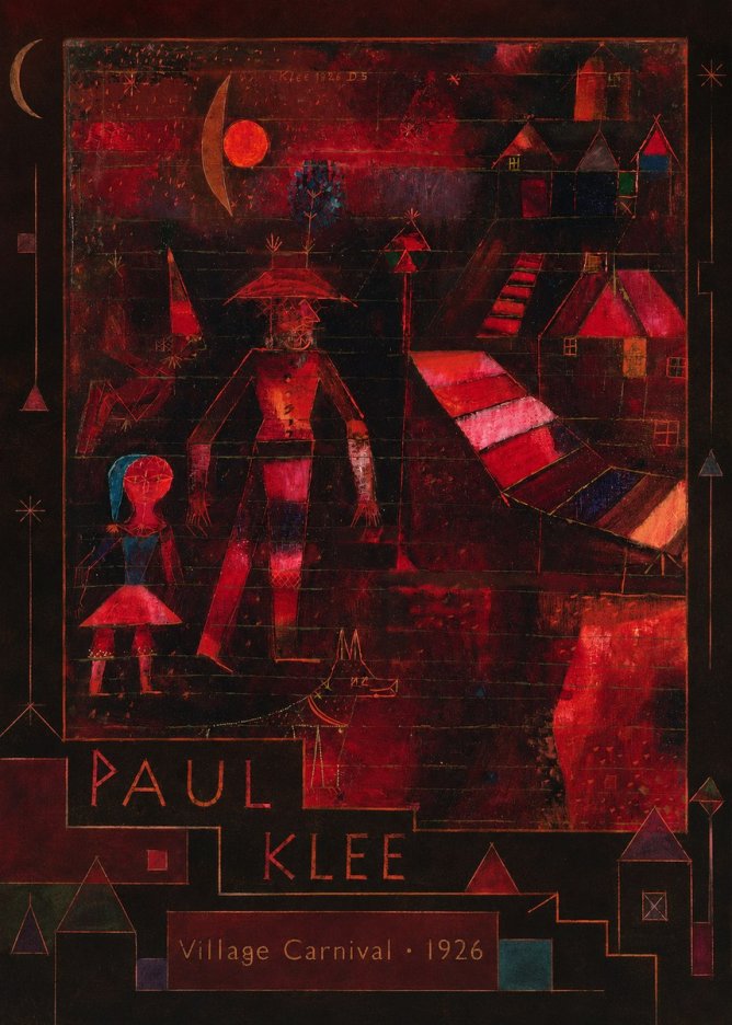 Paul Klee Village Carnival No5 - Juliste