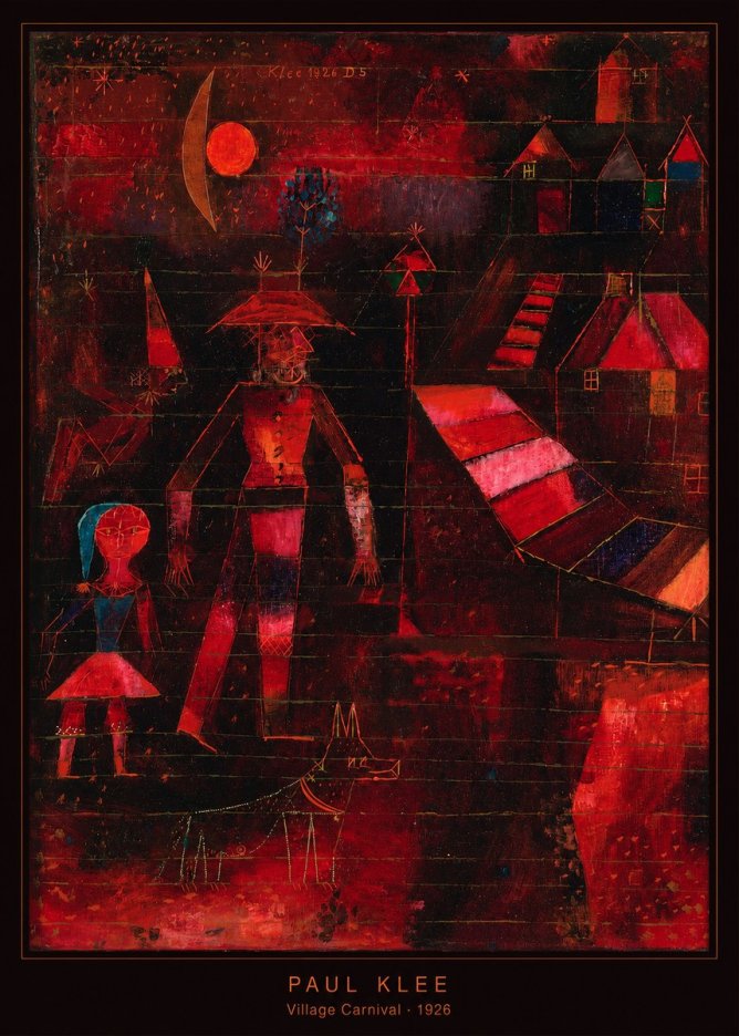Paul Klee Village Carnival No6 - Juliste