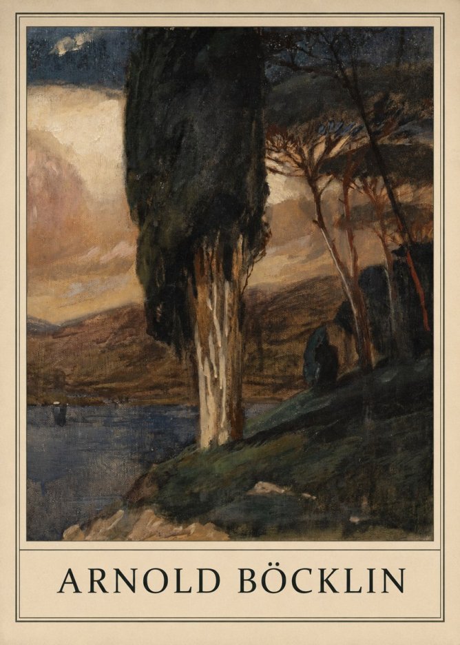 Arnold Böcklin Villa by the Sea II No1 - Juliste