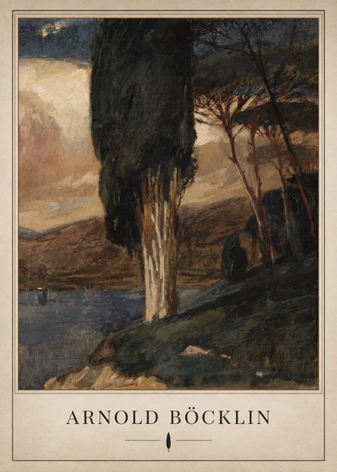 Arnold Böcklin Villa by the Sea II No3 - Juliste
