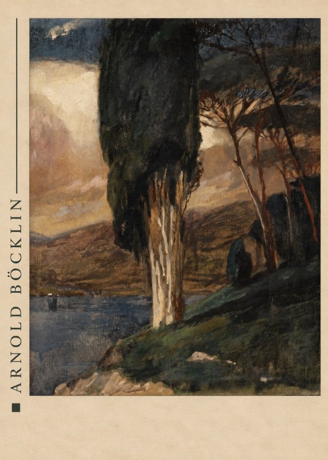 Arnold Böcklin Villa by the Sea II No4 - Juliste