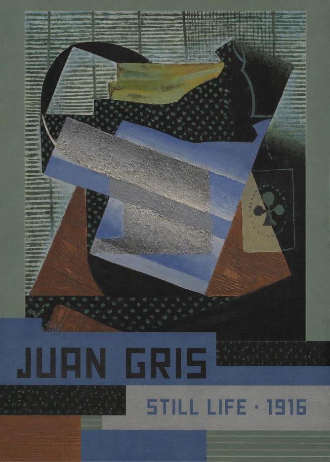 Juan Gris Still Life II No5 - Juliste