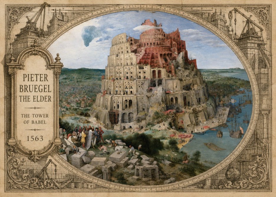 Pieter Bruegel The Tower of Babel IX No4 - Juliste