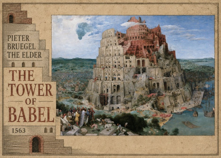 Pieter Bruegel The Tower of Babel IX No6 - Juliste