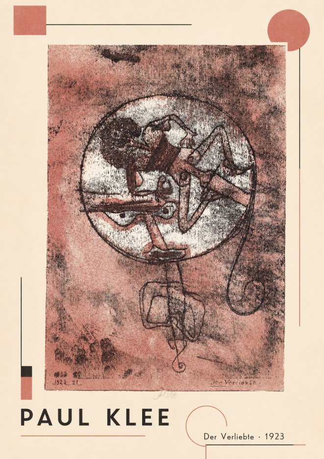Paul Klee Der Verliebte I No2 - Juliste