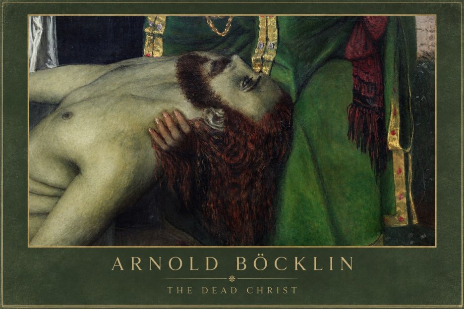 Arnold Böcklin The Dead Christ No1 - Juliste