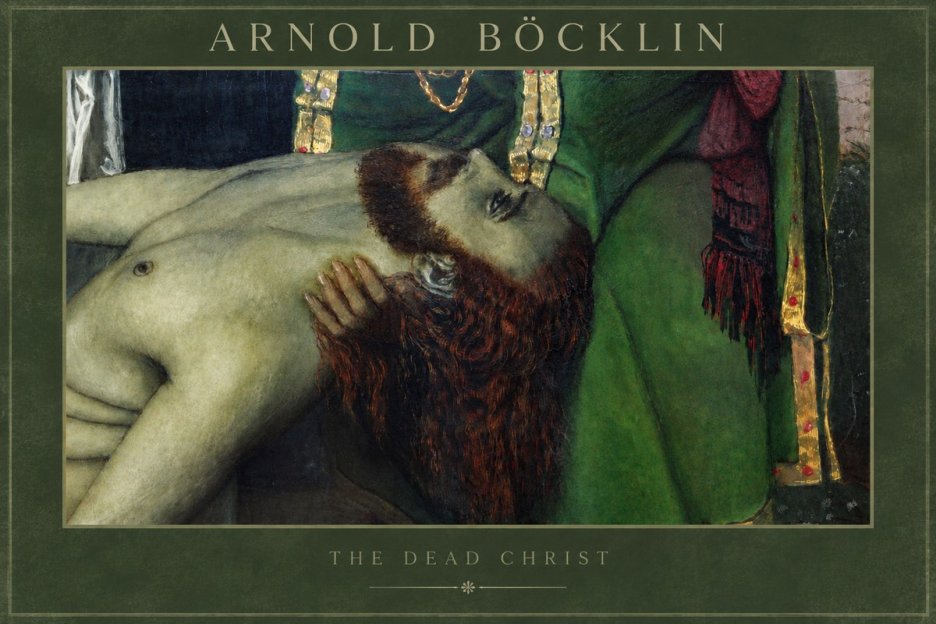Arnold Böcklin The Dead Christ No3 - Juliste
