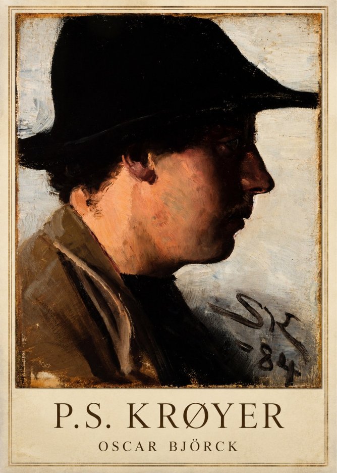 P.S. Krøyer Portrait of Oscar Björck No1 - Juliste