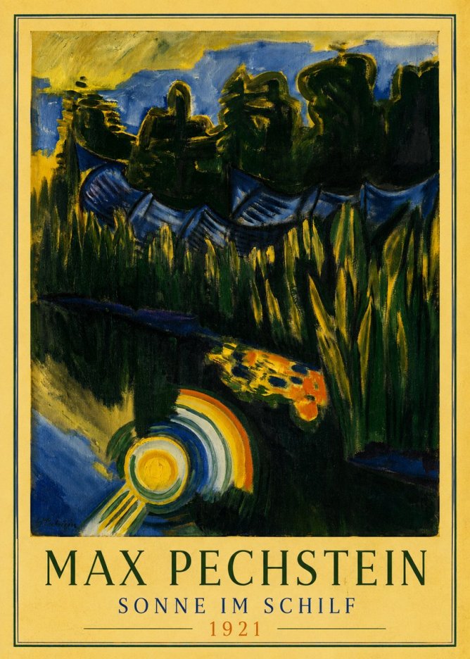 Max Pechstein Sonne Im Schilf No3 - Juliste