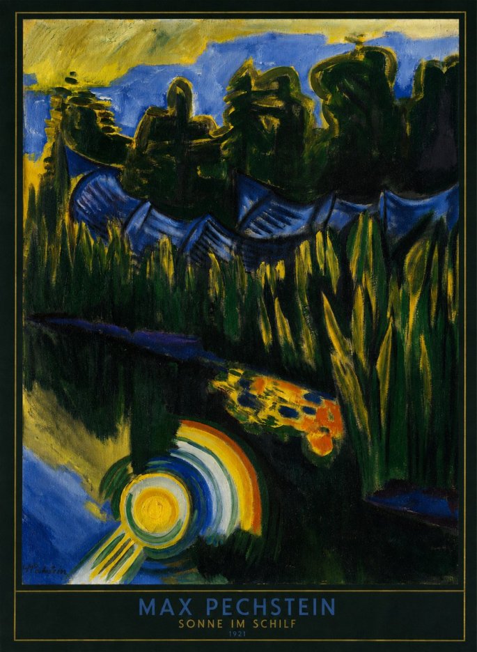 Max Pechstein Sonne Im Schilf No6 - Juliste