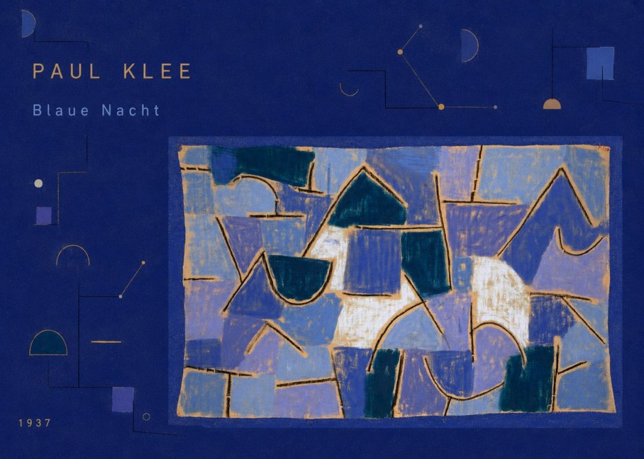 Paul Klee Blaue Nacht No3 - Juliste