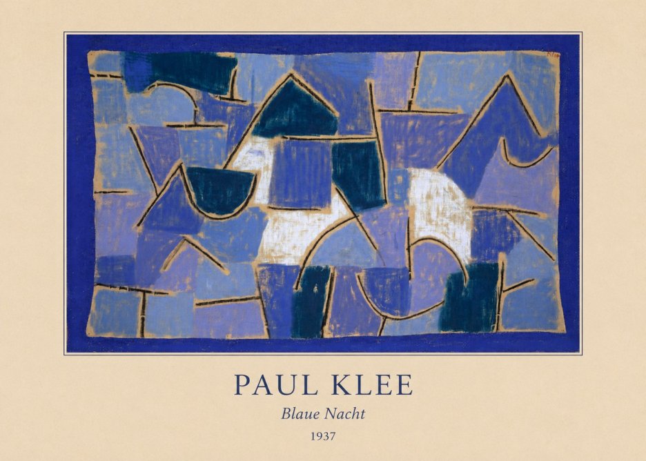 Paul Klee Blaue Nacht No4 - Juliste