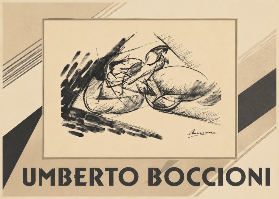 Umberto Boccioni Dynamism of a Cyclist I No1 - Juliste