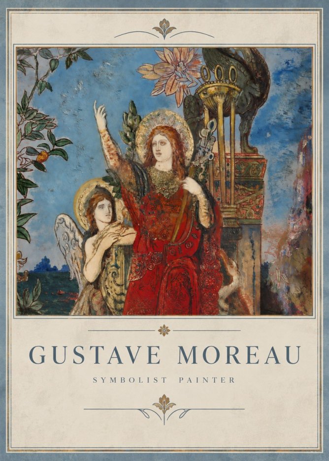 Gustave Moreau The Apparition I No4 - Juliste