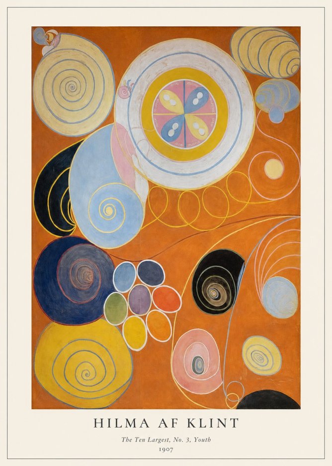 Hilma af Klint The Ten Largest, No. 3, Youth No1 - Juliste