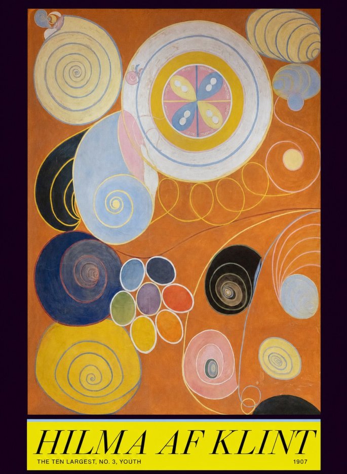 Hilma af Klint The Ten Largest, No. 3, Youth No6 - Juliste