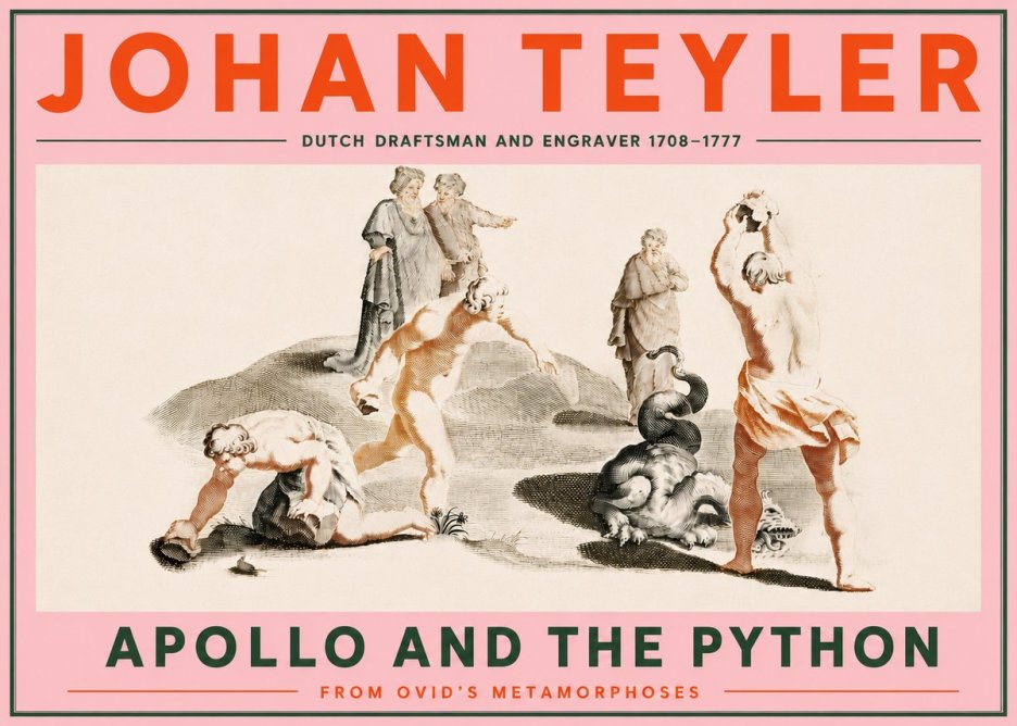Johan Teyler Apollo and the Python No5 - Juliste