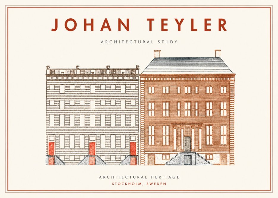 Johan Teyler Two Houses No2 - Juliste
