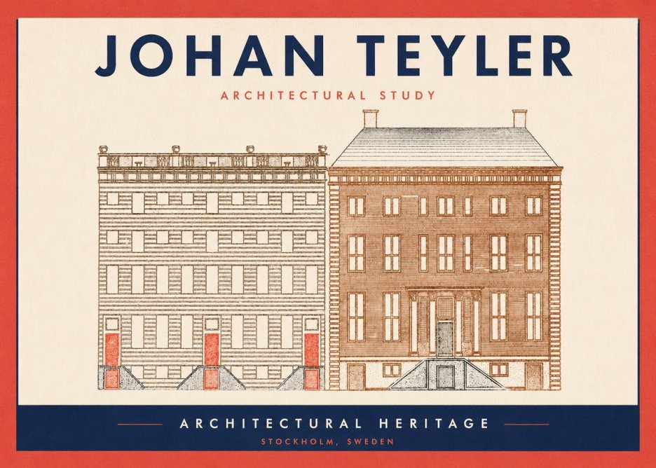 Johan Teyler Two Houses No3 - Juliste