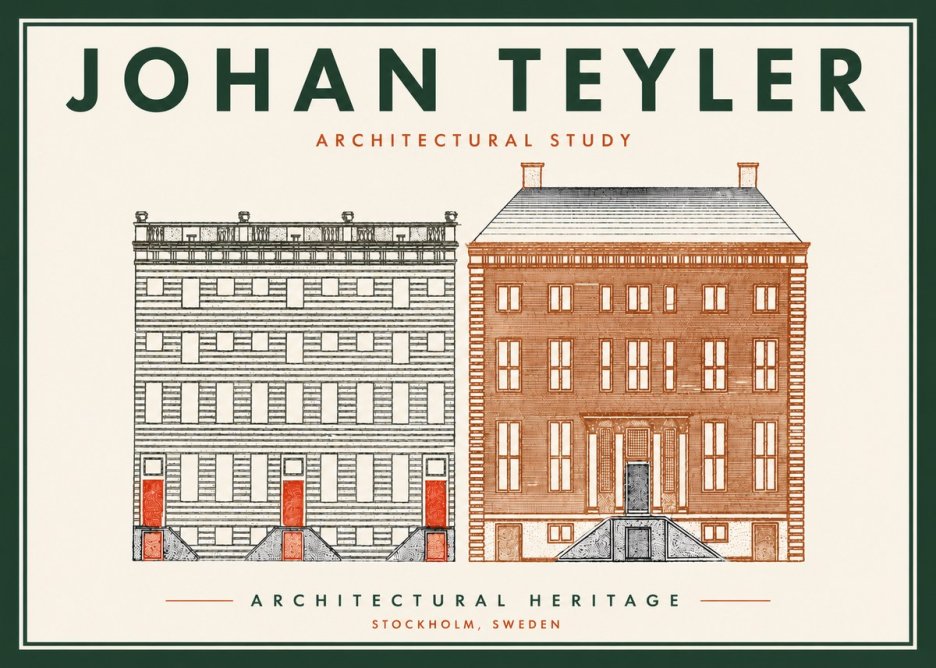 Johan Teyler Two Houses No6 - Juliste