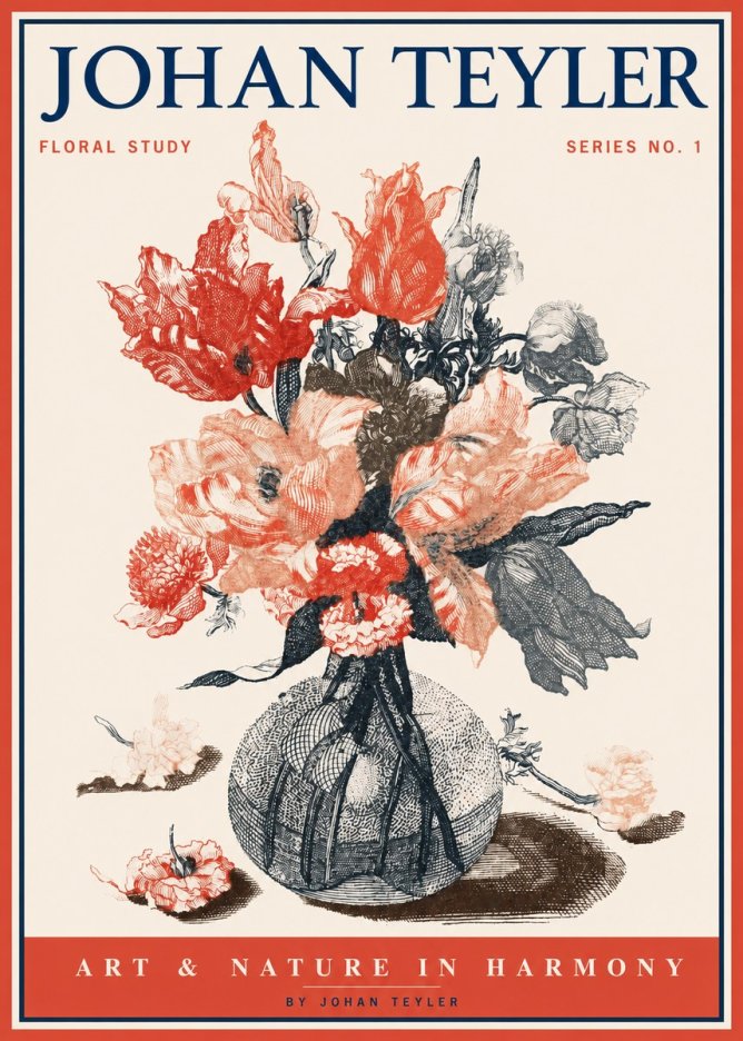 Johan Teyler Botanical Study No. 1 No2 - Juliste